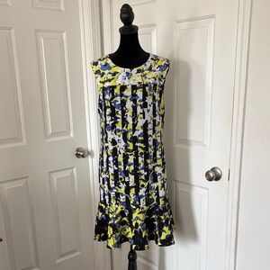 Peter Pilotto for Target Yellow and Blue Mini Shift Dress